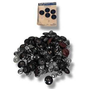 Vintage Mismatched Loose Button Lot Some Full Sets Variety Colors‎ Sizes Sewing